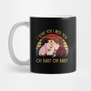 I need You Oh Baby Oh Baby Vintage Retro Mug